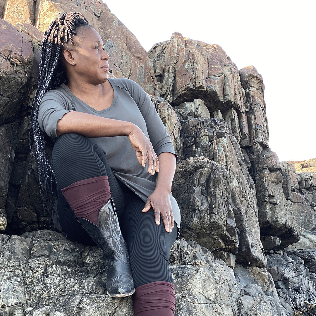 subtle black stripe playsuit