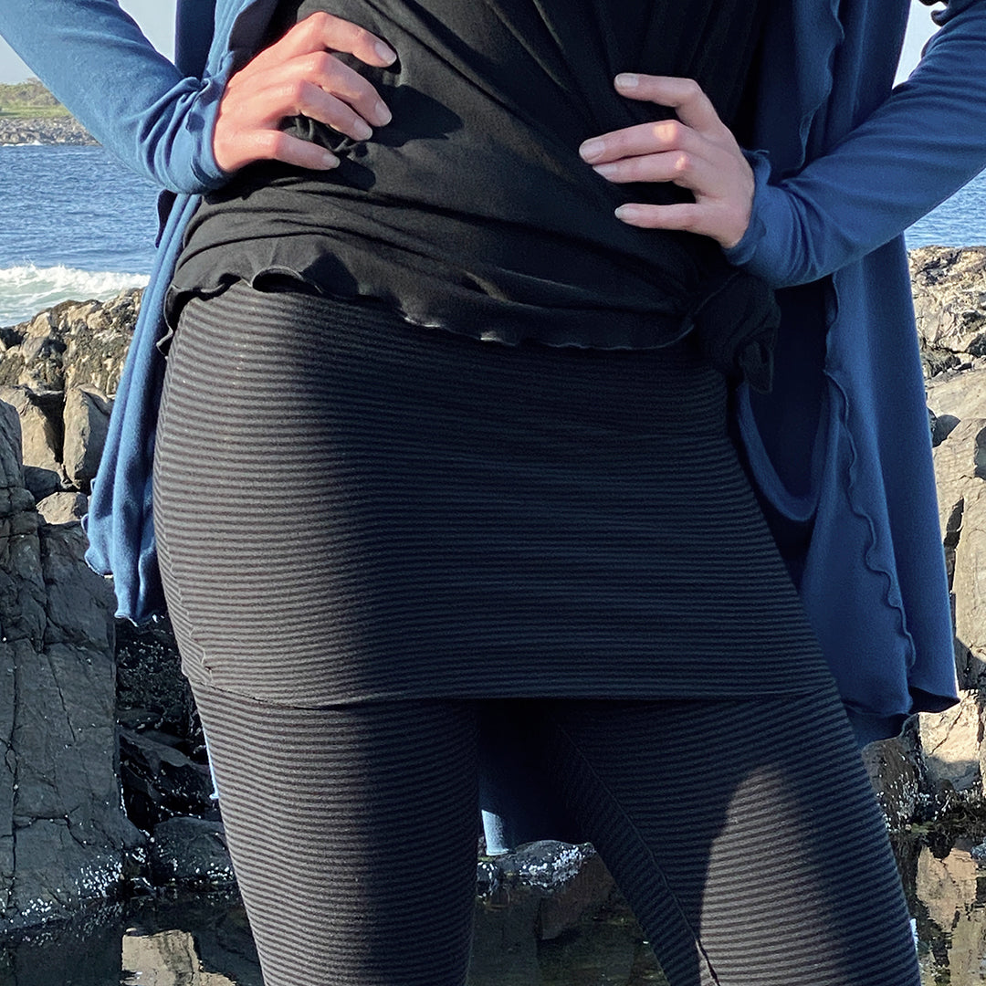 subtle black stripe playsuit