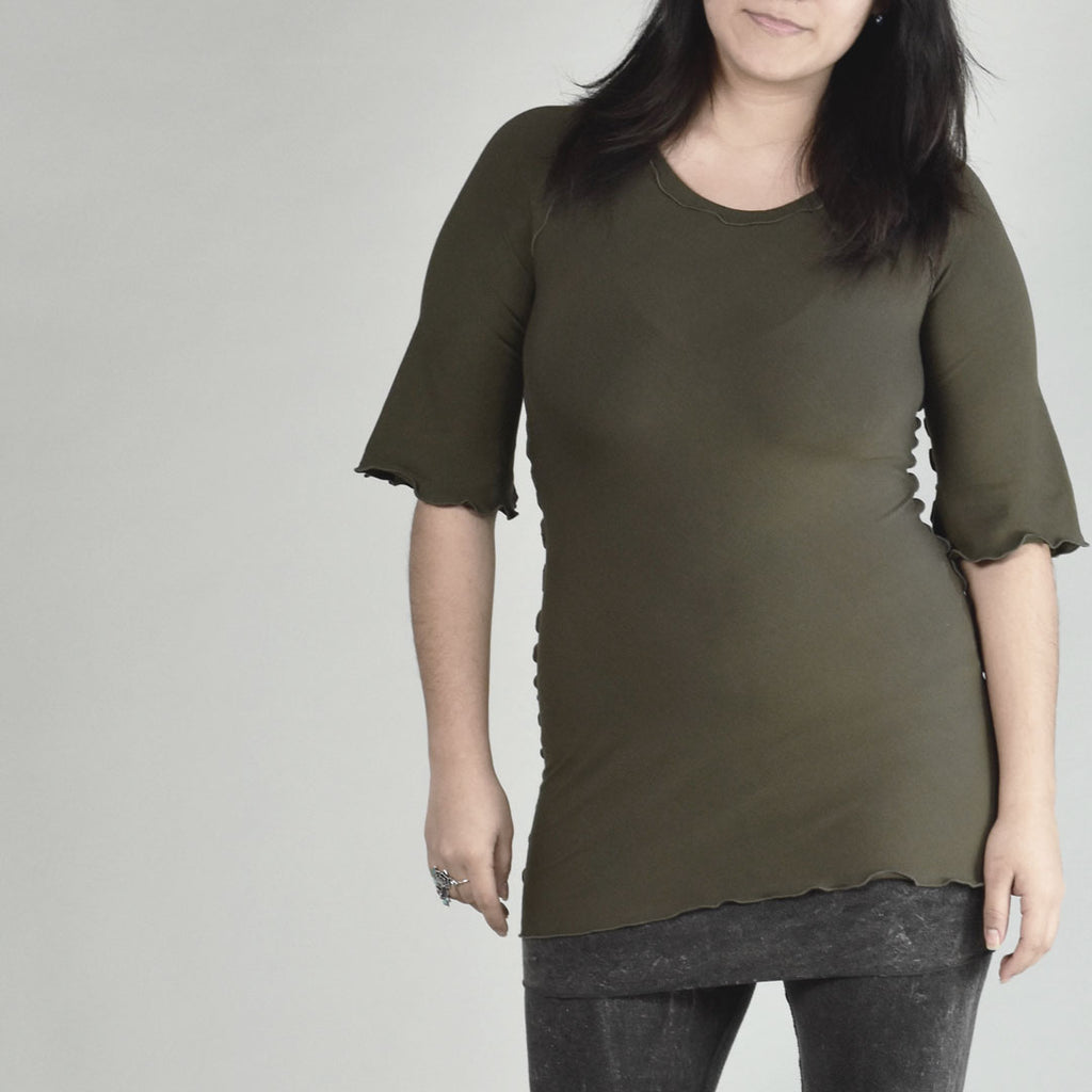 ballet tunic in olive