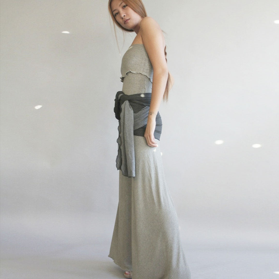 swirlsuit wide leg jumpsuit in sage