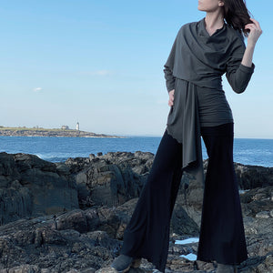 swirlsuit wide leg in black 