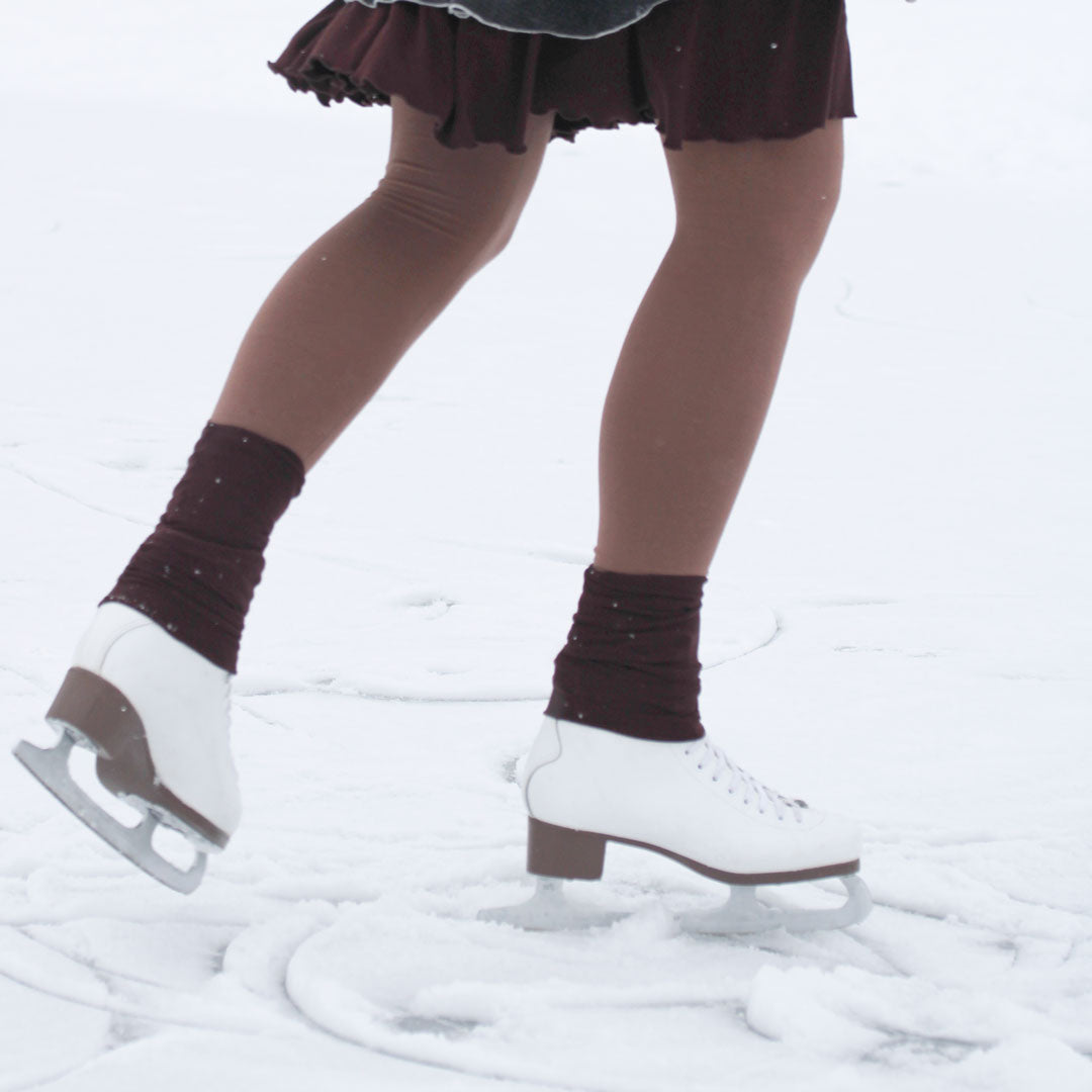 stockings in wine bamboo + cedar base legging