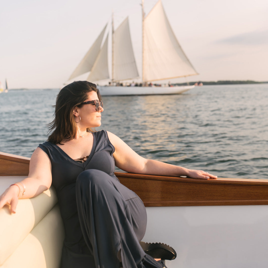 farmer jumpsuit in navy