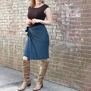 shawl in lake as a wrap skirt