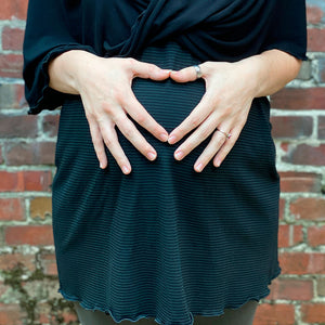 shift tunic tank in subtle black stripe
