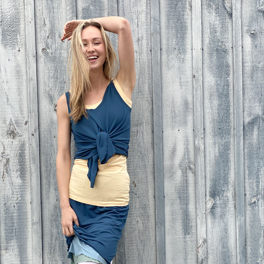 tulip tissue tank in lake over core tank in butter