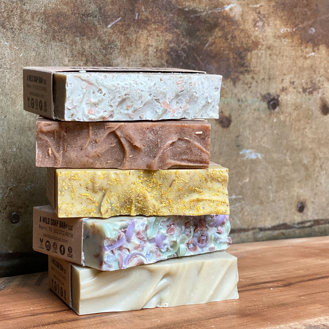 good soap in five different scents