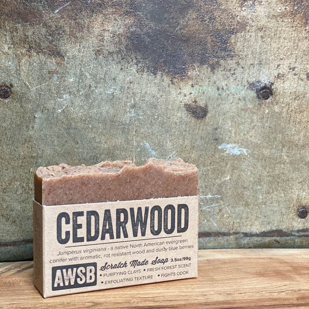 good soap in the scent cedarwood