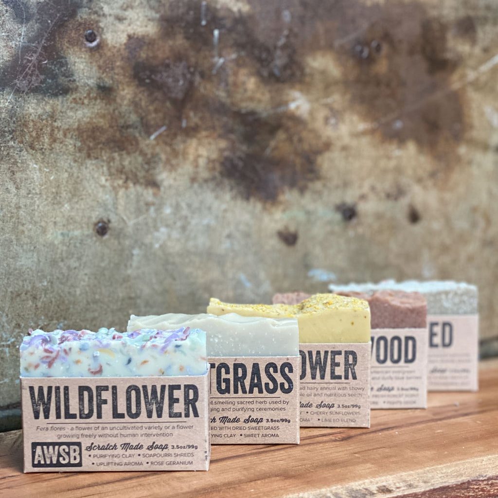 good soap in five different scents