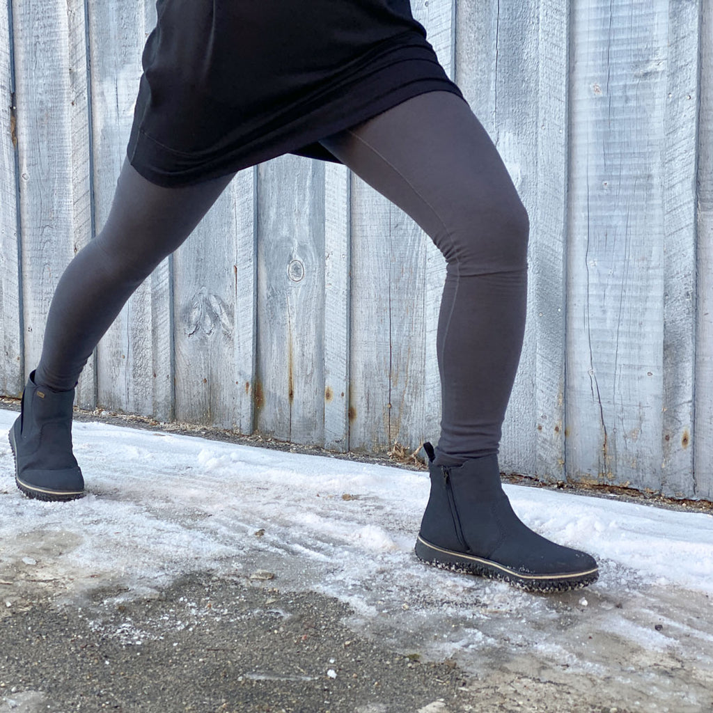 terry base legging in carbon