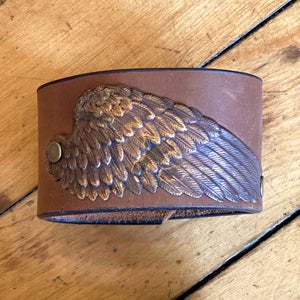 brown angel wing cuff
