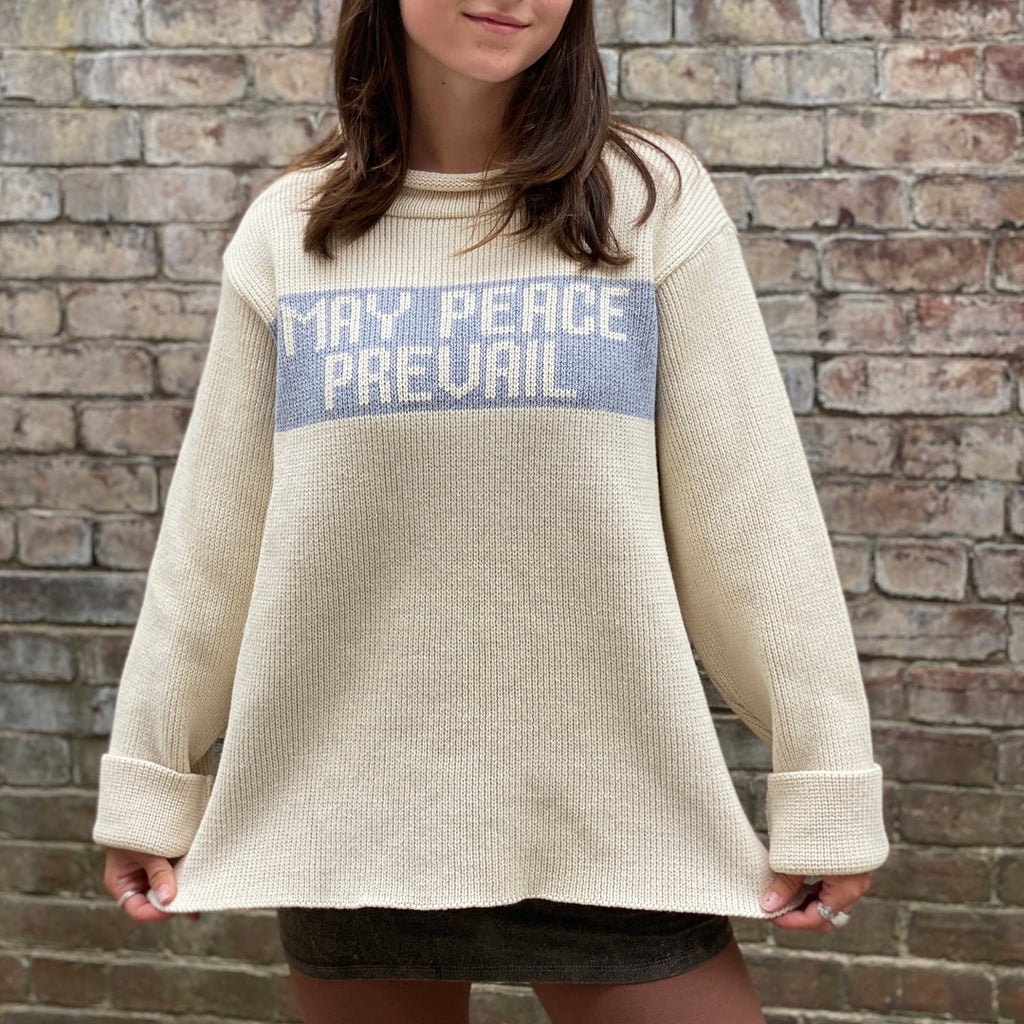 cotton sweater may peace prevail