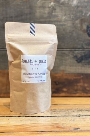 mother's beach bath + salt tub soak