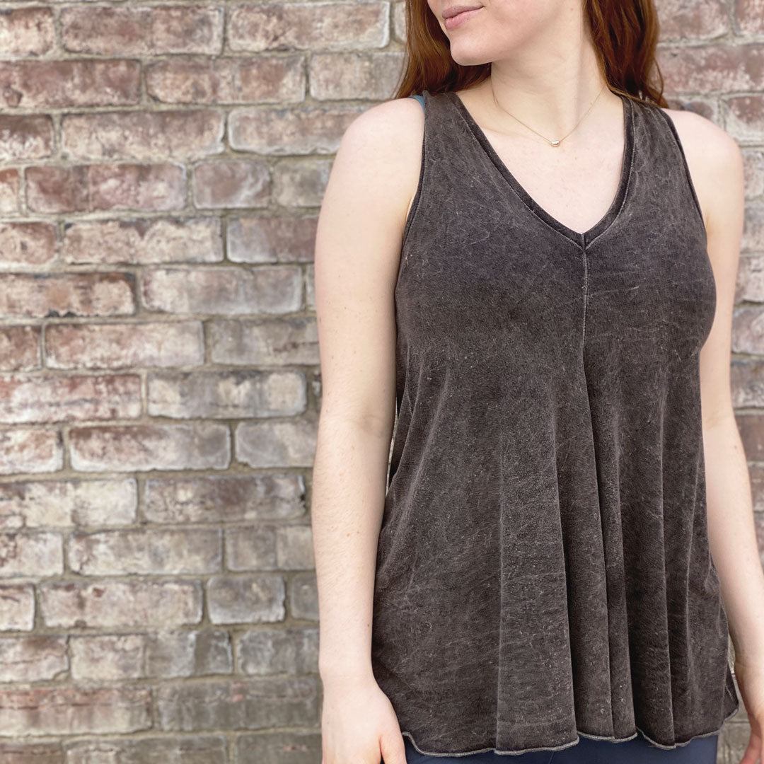 daisy tunic tank in mineral
