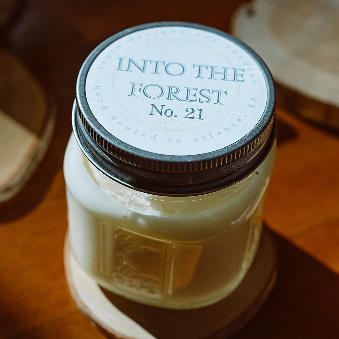 into the forest lapin soy candle