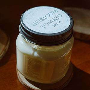 lapin soy candle in heirloom tomato